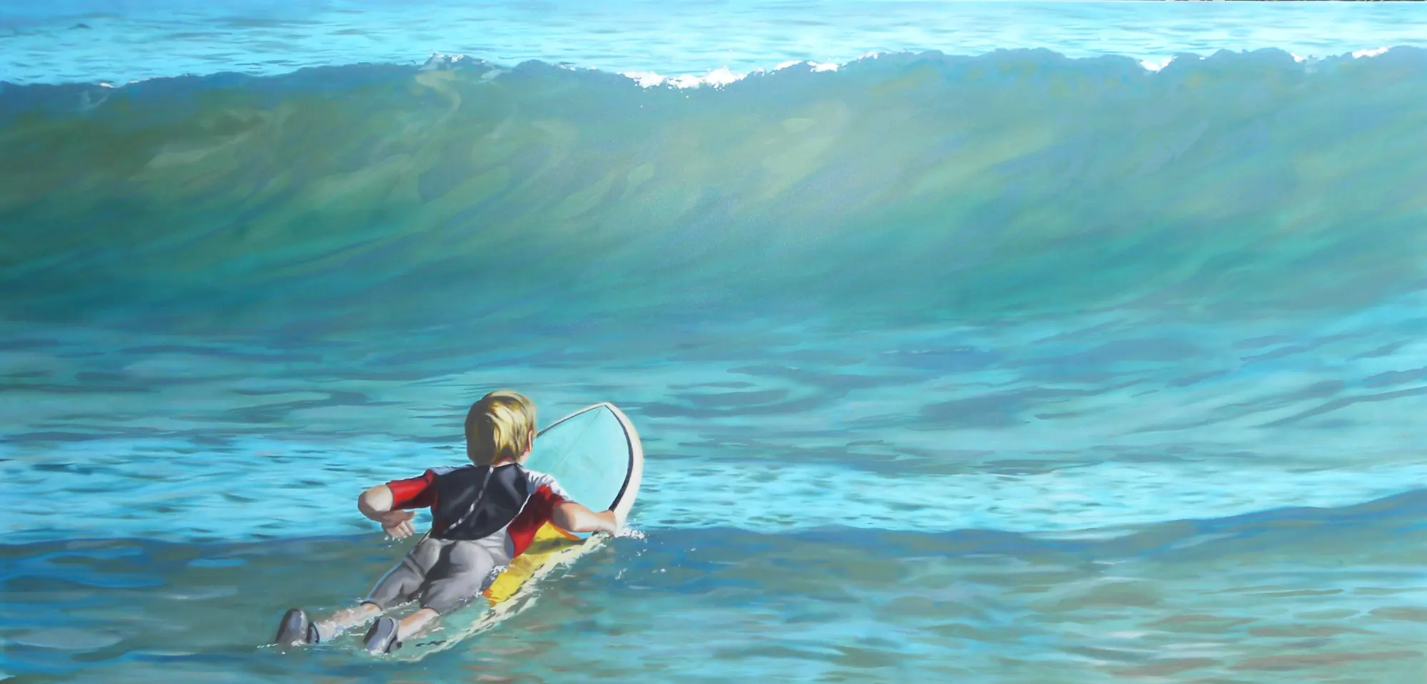 Original painting by Evan LeGrande Wilson from the studio collection