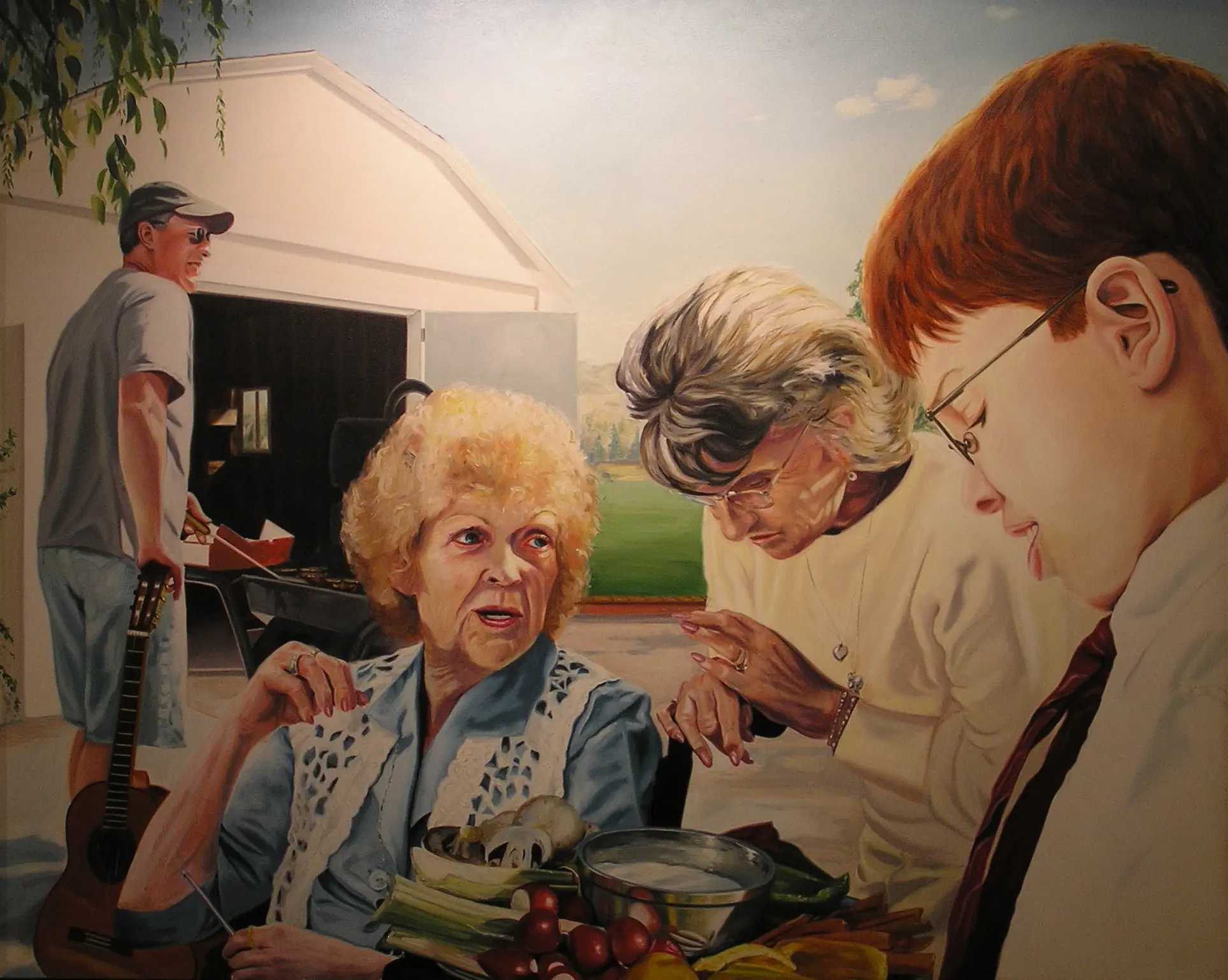 Original painting by Evan LeGrande Wilson from the studio collection