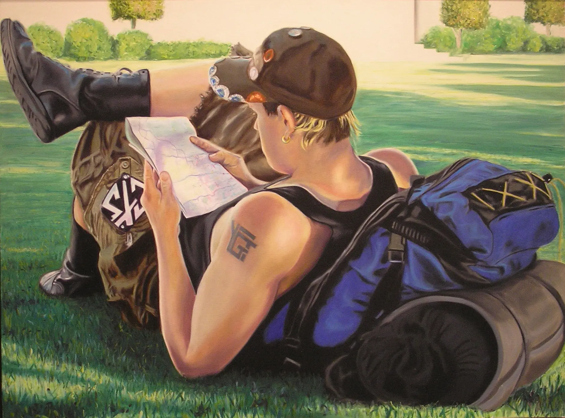 Original oil painting by Evan LeGrande Wilson, available from the studio