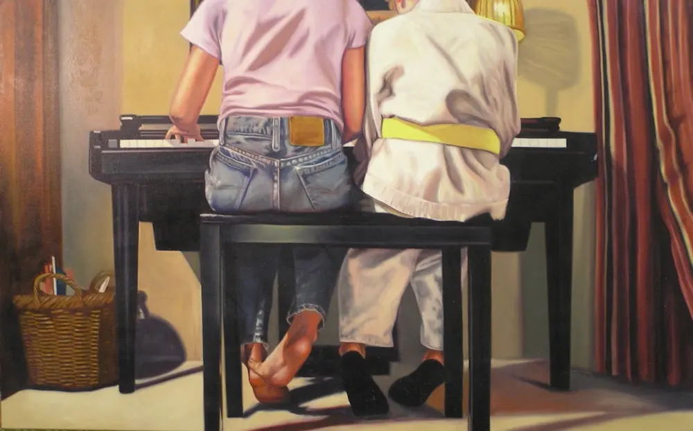 Original painting by Evan LeGrande Wilson from the studio collection