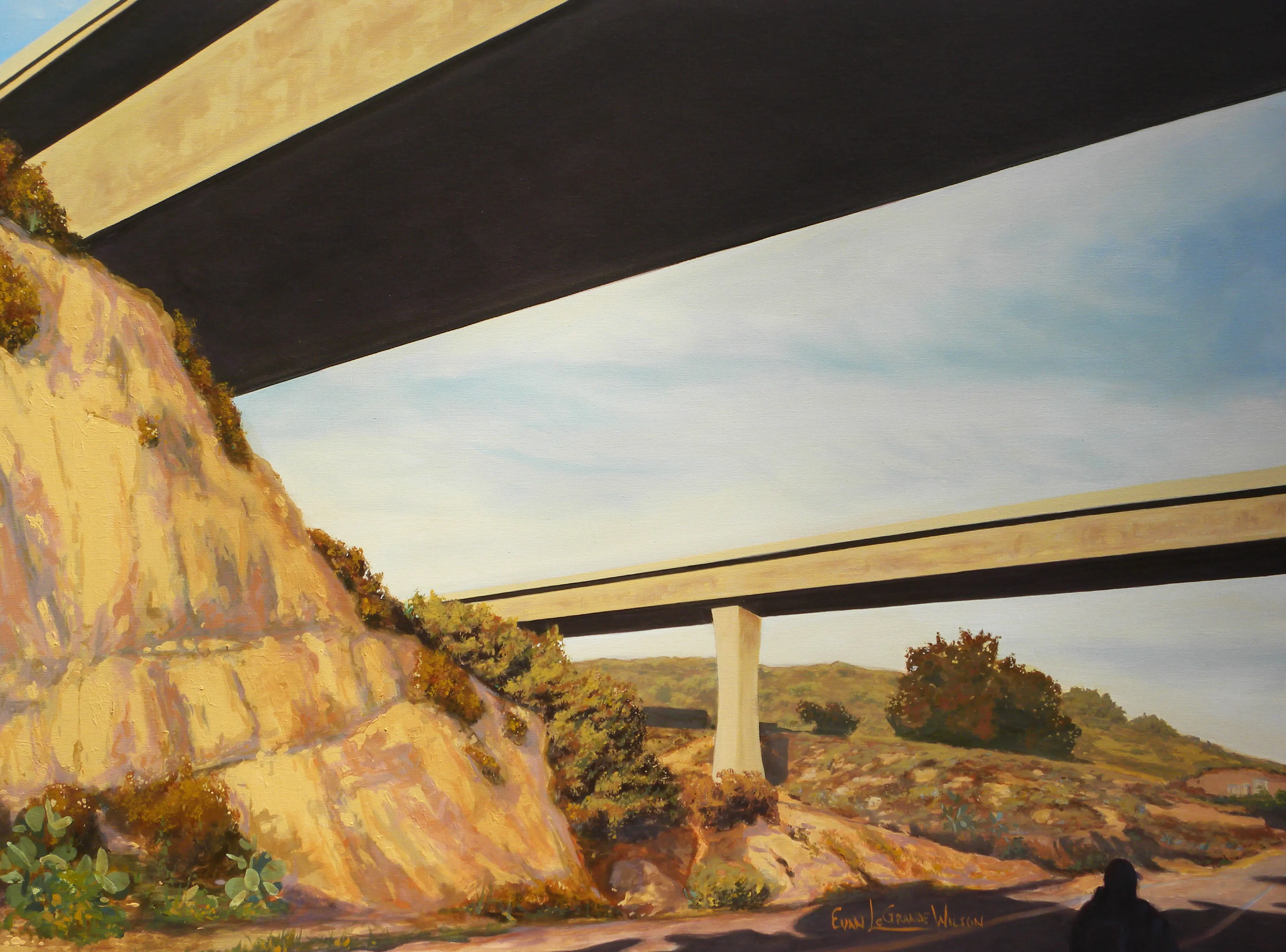 Original landscape painting by Evan LeGrande Wilson, available from the studio